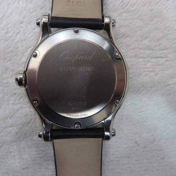 Chopard Happy Sport 36mm Women\'s Watch with Satin Strap and Diamond Bezel main image 12